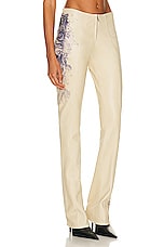 Jean Paul Gaultier Tattoo Detail Flare Trouser in Nude & Navy, view 2, click to view large image.