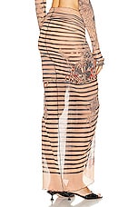 Jean Paul Gaultier Printed Mariniere Tattoo Pareo in Nude, Blue, & Red, view 4, click to view large image.
