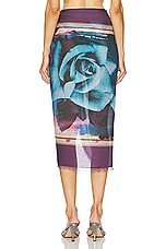 Jean Paul Gaultier Roses Pareo in Purple, Blue, & Pale Pink, view 4, click to view large image.