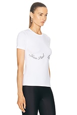 Jean Paul Gaultier Cotton Baby Tee Shirt in White & Black, view 2, click to view large image.
