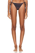 Jean Paul Gaultier Printed Corps Bikini Culotte in Dark Nude, view 1, click to view large image.