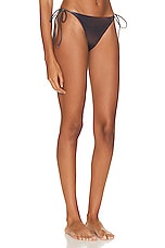 Jean Paul Gaultier Printed Corps Bikini Culotte in Dark Nude, view 2, click to view large image.