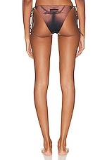 Jean Paul Gaultier Printed Corps Bikini Culotte in Dark Nude, view 3, click to view large image.