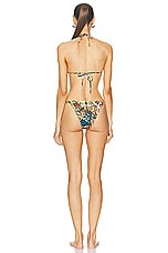 Jean Paul Gaultier Papillon Bikini Set in Yellow & Multicolor, view 3, click to view large image.