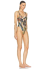 Jean Paul Gaultier Papillon One Piece Swimsuit in Yellow & Multicolor, view 2, click to view large image.