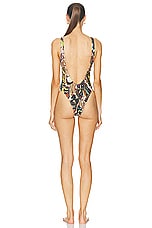 Jean Paul Gaultier Papillon One Piece Swimsuit in Yellow & Multicolor, view 3, click to view large image.