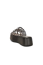 Jean Paul Gaultier x Melissa Becky Punk Love Slide in Black, view 3, click to view large image.