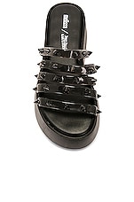 Jean Paul Gaultier x Melissa Becky Punk Love Slide in Black, view 4, click to view large image.