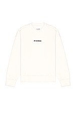 Jil Sander + Sweatshirt in Natural, view 1, click to view large image.