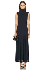 Jil Sander Sleeveless Long Dress in Navy | FWRD