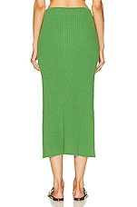 Jil Sander Midi Skirt in Light Pastel Green, view 4, click to view large image.