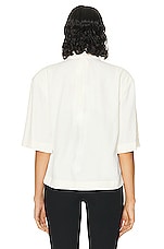 Jil Sander Short Sleeve Top in Off White, view 3, click to view large image.