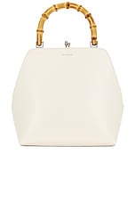 Jil Sander Goji Square Small Bamboo Bag in Eggshell | FWRD