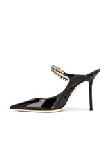 Jimmy Choo Bing 100 Patent Leather Mule in Black, view 5, click to view large image.