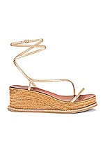 Jimmy Choo Drive 60 Sandal in Gold, view 1, click to view large image.