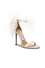 Jimmy Choo Aveline 100 Sandal in Latte, view 2, click to view large image.