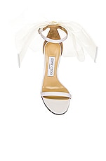 Jimmy Choo Aveline 100 Sandal in Latte, view 4, click to view large image.
