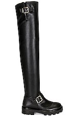 Jimmy Choo Biker II Over the Knee Boot in Black, view 1, click to view large image.