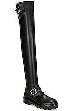 Jimmy Choo Biker II Over the Knee Boot in Black, view 2, click to view large image.
