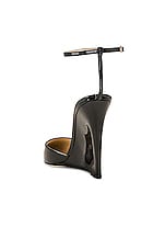 Jimmy Choo Blake 100 Patent Leather Wedge in Black, view 3, click to view large image.
