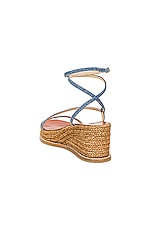 Jimmy Choo Drive 60 Sandal in Denim, view 3, click to view large image.