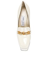 Jimmy Choo Diamond Tilda 140 Patent Leather Pump in Latte, view 4, click to view large image.