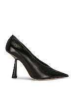 Jimmy Choo Maryanne 100 Leather Pump in Black, view 1, click to view large image.