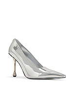 Jimmy Choo Ixia 95 Pump in Silver, view 2, click to view large image.