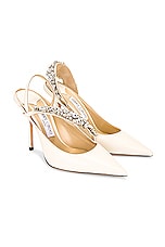 Jimmy Choo Flos 100 Pump in Latte, view 1, click to view large image.