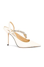 Jimmy Choo Flos 100 Pump in Latte, view 2, click to view large image.