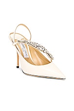 Jimmy Choo Flos 100 Pump in Latte, view 3, click to view large image.