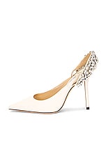 Jimmy Choo Flos 100 Pump in Latte, view 8, click to view large image.