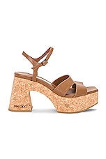 Jimmy Choo Esha 95 Wedge in Cuoio, view 1, click to view large image.