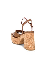Jimmy Choo Esha 95 Wedge in Cuoio, view 3, click to view large image.