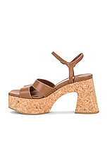 Jimmy Choo Esha 95 Wedge in Cuoio, view 5, click to view large image.