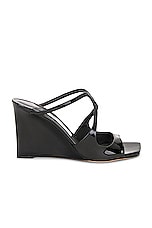 Jimmy Choo Anise 85 Wedge in Black, view 1, click to view large image.