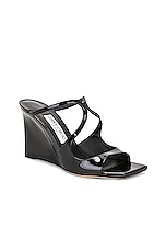 Jimmy Choo Anise 85 Wedge in Black, view 2, click to view large image.