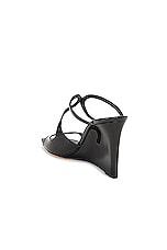 Jimmy Choo Anise 85 Wedge in Black, view 3, click to view large image.