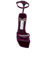 Jimmy Choo Ixia 90 Sandal in Boysenberry, view 4, click to view large image.