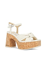 Jimmy Choo Heloise 95 Wedge in Latte, view 2, click to view large image.