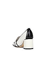 Jimmy Choo Evin 65 Heel in Latte & Black, view 3, click to view large image.