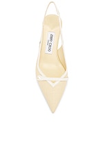 Jimmy Choo Amita 45 Slingback Pump in Natural & Latte, view 4, click to view large image.