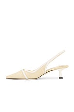 Jimmy Choo Amita 45 Slingback Pump in Natural & Latte, view 5, click to view large image.