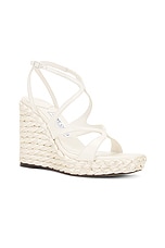 Jimmy Choo Ayla 110 Wedge in Latte, view 2, click to view large image.