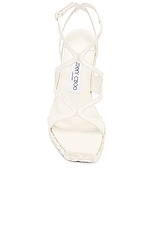 Jimmy Choo Ayla 110 Wedge in Latte, view 4, click to view large image.