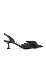 Jimmy Choo Brook 50 Slingback Pump in Black Mix, view 1, click to view large image.