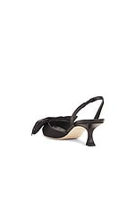Jimmy Choo Brook 50 Slingback Pump in Black Mix, view 3, click to view large image.