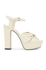 Jimmy Choo Heloise 120 Sandal in Bamboo, view 1, click to view large image.