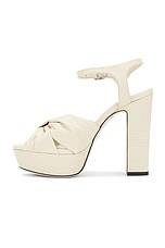 Jimmy Choo Heloise 120 Sandal in Bamboo, view 5, click to view large image.