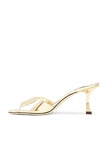 Jimmy Choo Skye 70 Sandal in Gold, view 5, click to view large image.